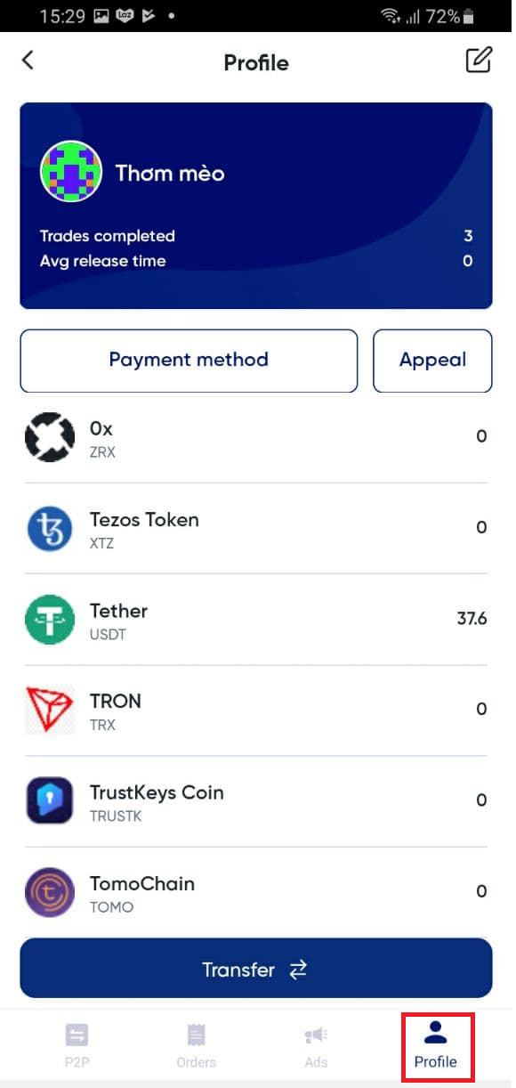 how to transfer money to crypto fiat wallet